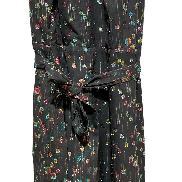 Eva Franco Edita Halter Jumpsuit Metallic Accents 10 - Picture 3 of 8